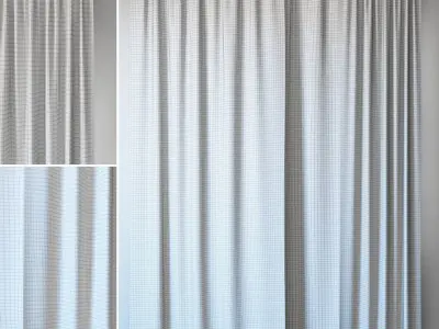 Curtains 124 Wayfair Basics Solid Room Darkening Thermal Rod 3D model