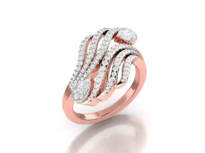 Women Ring  Render 3dm STL OBJ FBX Details 3D print model 375