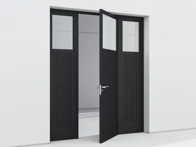 Aluminium door 119 3D model