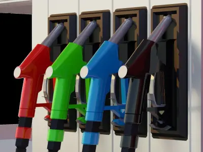 Shell Gas Station 3D model