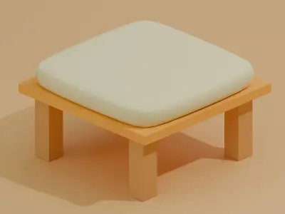 Sofa 3D Model  Cozy Minimal Style 3D model