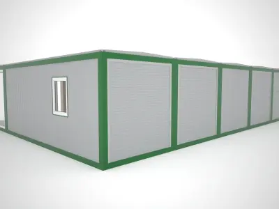 Auto showroom modular 3D model