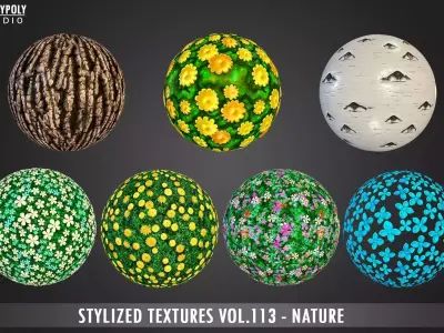 Stylized Nature Vol 113 - Hand Painted Textures Texture