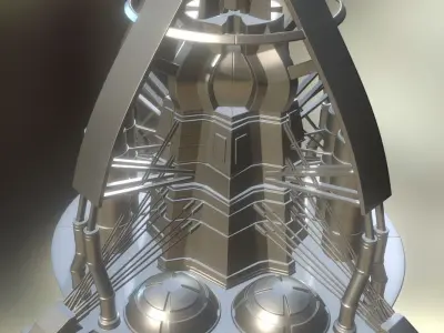 Terraforming Tower Highpoly Version 3D model