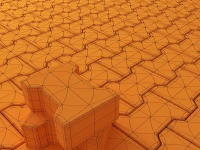Paving coil 3D model