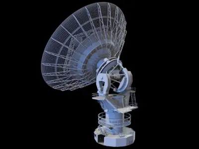 radio telescope 2 3D model