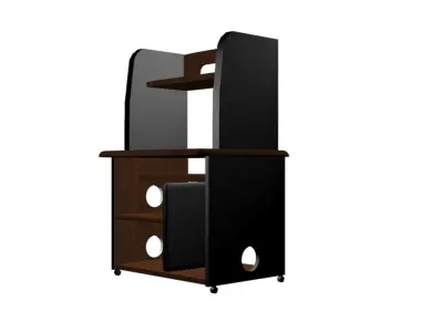 Computer table 3D model