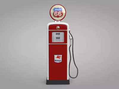 Vintage Fuel Dispenser 3D model