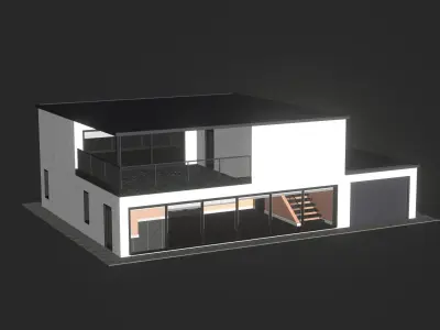 Modern house 3D model 50