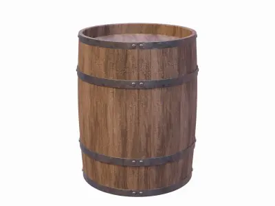 Barrel wooden 3D model