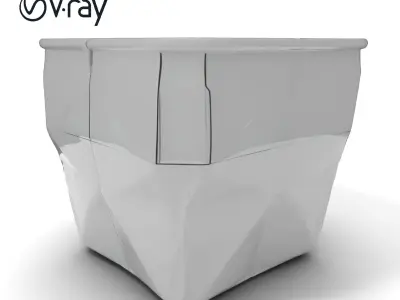 Geometric Planter Model Pack Low-poly 3D model