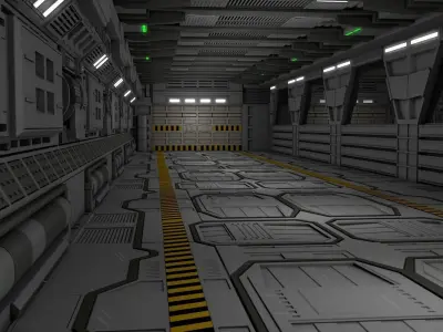 Sci Fi Interior  3D model