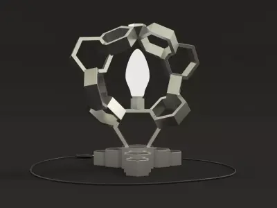 Hexagonal chaotical lamp 3D model
