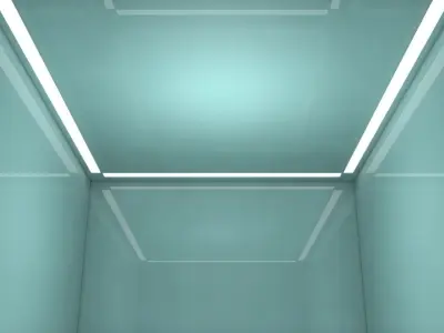 Sci Fi Room Low-poly 3D model