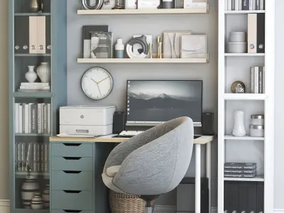 Office workplace 105 3D model