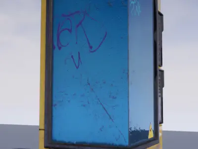 The Drink  Snacks Vending Machine  Automat Low-poly 3D model