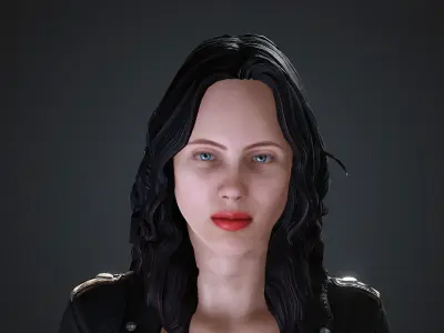 Jessica Jones Low-poly 3D model