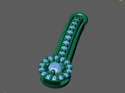 Women Pendants 3DM STL Pendant Renders Details 3D print model 3D print model