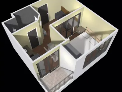 Apartment room 25-69 3D model