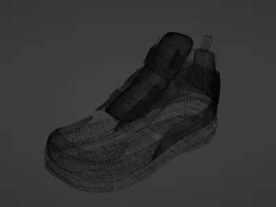 Fashionable shoes red version Free 3D model