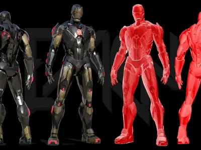 Iron Man MK C42 Chaos Armor 3D model