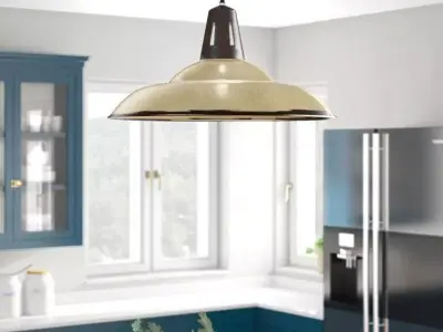 WF Ilkley Light Single Dome Pendant Free 3D model