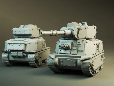 WW2 American M6 Heavy Grot Tank  3D print model