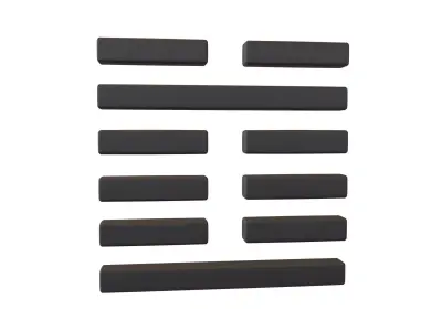 I Ching Hexagrams 3 zhun v1 001 Low-poly 3D model