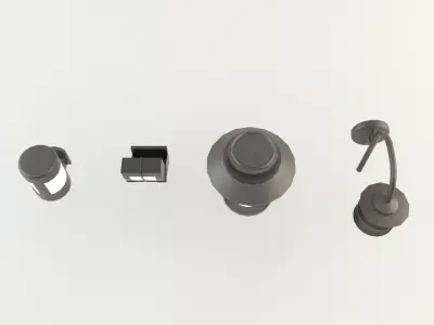 Outside Lighting 1 Low-poly 3D model