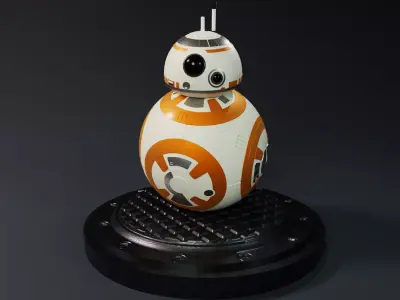 BB8 From Star Wars Statue 3D print model