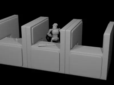 Firing Range Room Pack 3D print model