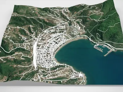 Cityscape Sapri Italy 3D model