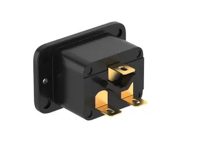 IEC 320 C20 Socket Module 3D model