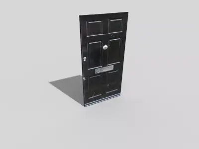low poly door Low-poly 3D model