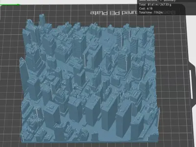 New York City Block 3D Print Model 3D print model