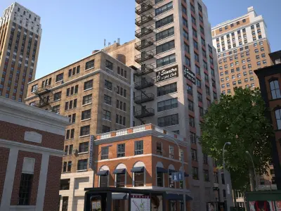City KC7 Art Deco Low-poly 3D model