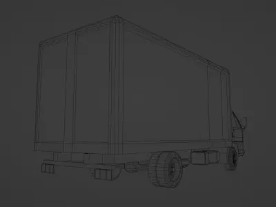 Isuzu ELF Low-poly 3D model