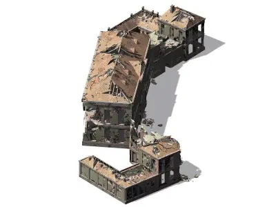 War-city-scars 03 3D model