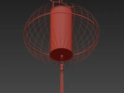 China retro pendant lights 3D model purchase