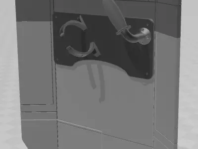 Star Wars Jedi Fallen Order Scout Staff and Shield 3D print model