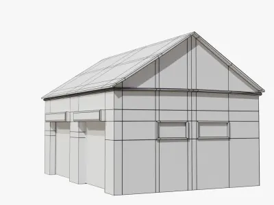 Warehouse 5 Low-poly 3D model purchase