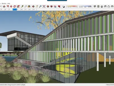 Sketchup Cultral Center F6 3D model