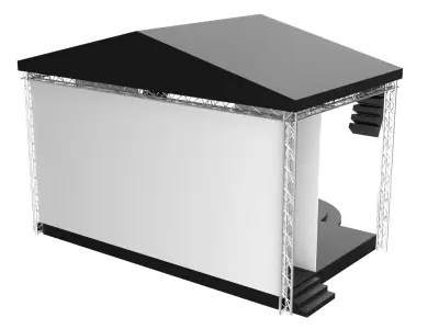 Concert Stage 2 Low-poly 3D model