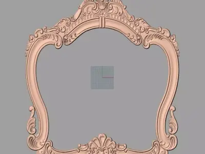 Photo frame 3D relief models STL Files used for CNC Router E1002 3D model