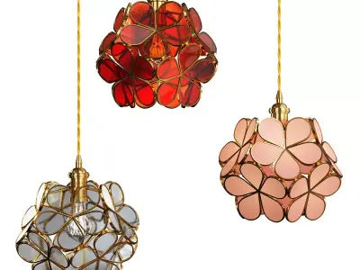 SUM chandelier Low-poly 3D model