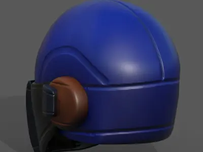 Helmet scifi military combat 3d model  Low-poly 3D model