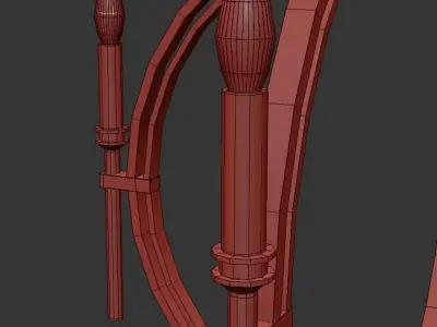 INFINITY chandelier with three lights hanging from it 3D model