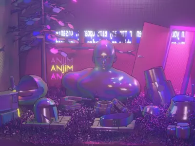 mostexe holographic man 3D model