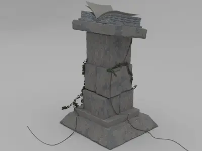 Stilized Pedestal 3D model