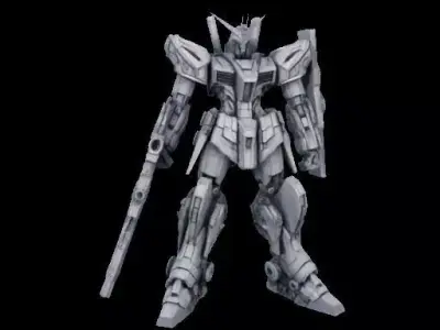 Gundam x Transformers Fusion Mecha 3D print model